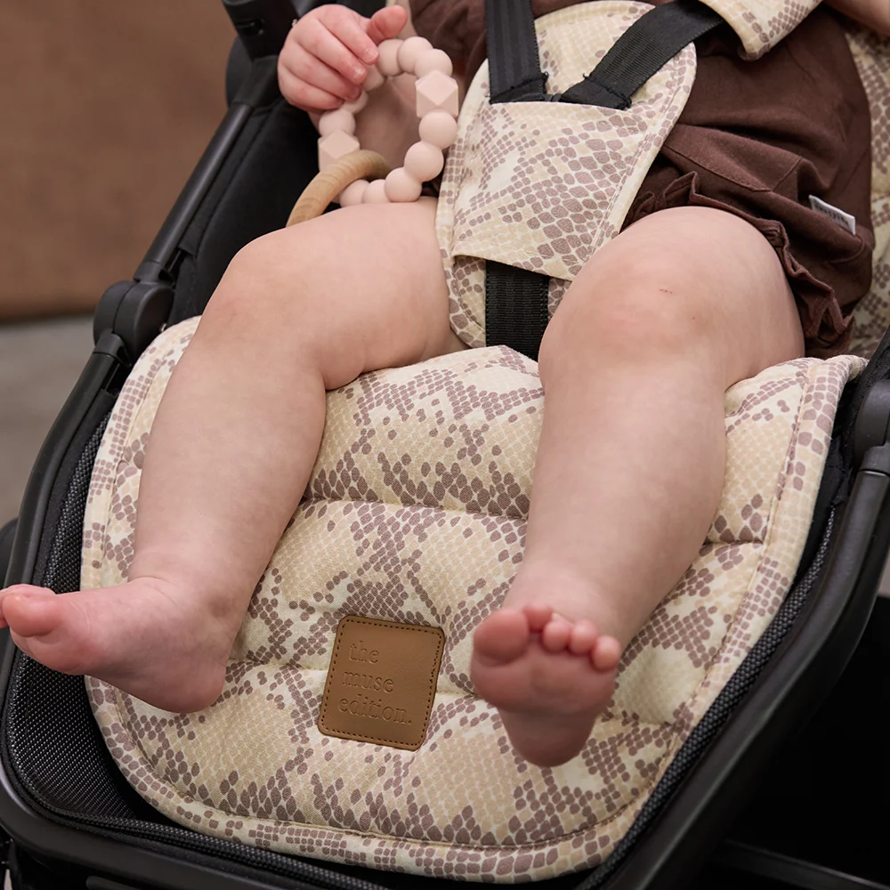 Almond Snake Universal Linen Pram Liner - Image 4