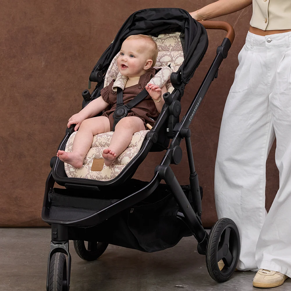 Almond Snake Universal Linen Pram Liner - Image 7