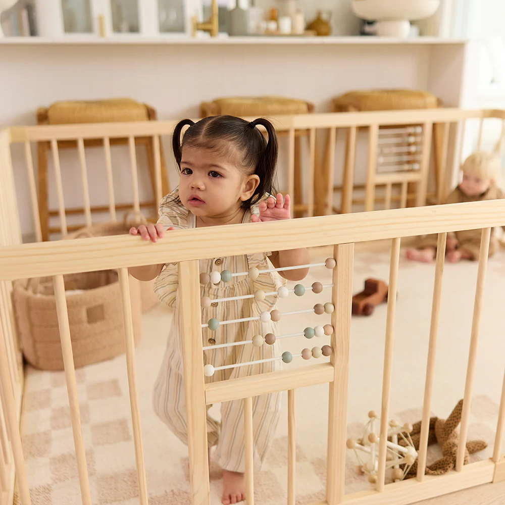 Natural Wooden Baby Play Pen - Image 6