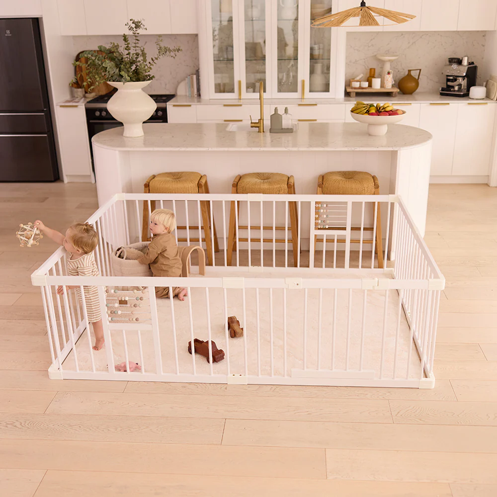 White Wooden Baby Play Pen - Image 3