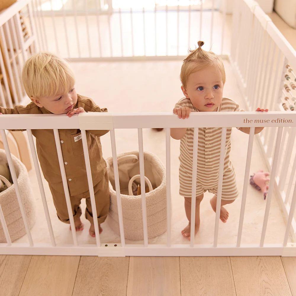 White Wooden Baby Play Pen - Image 7