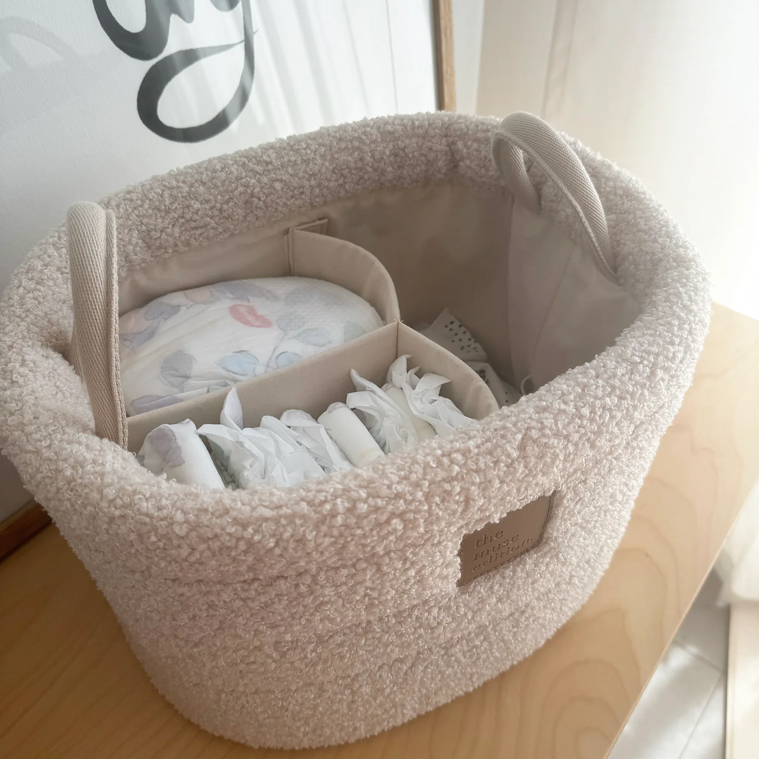 Biscuit Nappy Caddy and Storage Set - Image 3