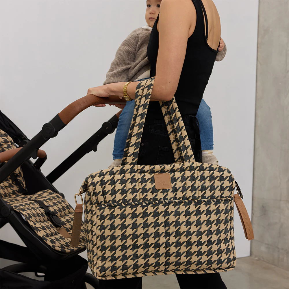 Black Houndstooth Muse Baby Bag - Image 5