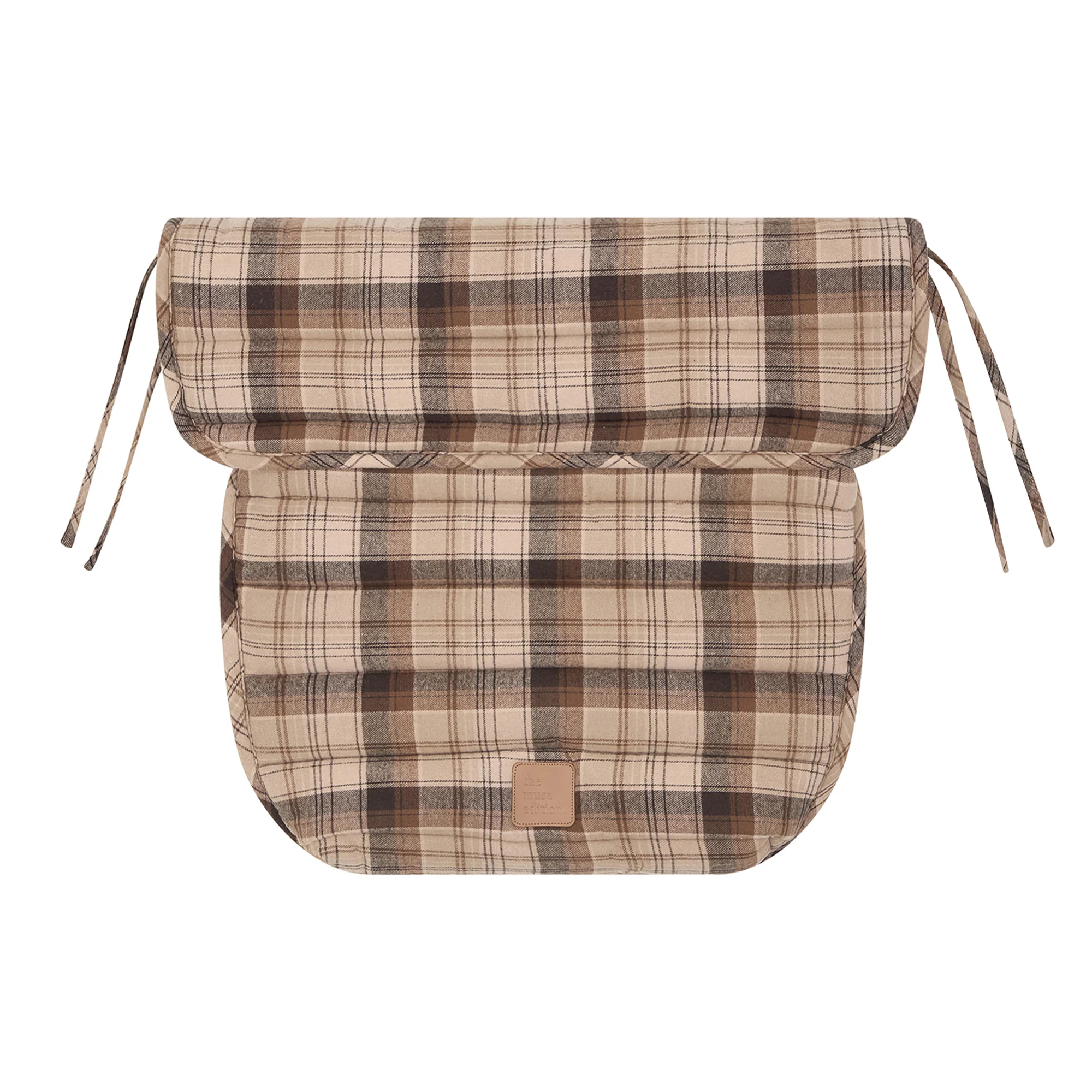 Chocolate Check Pram Cosy