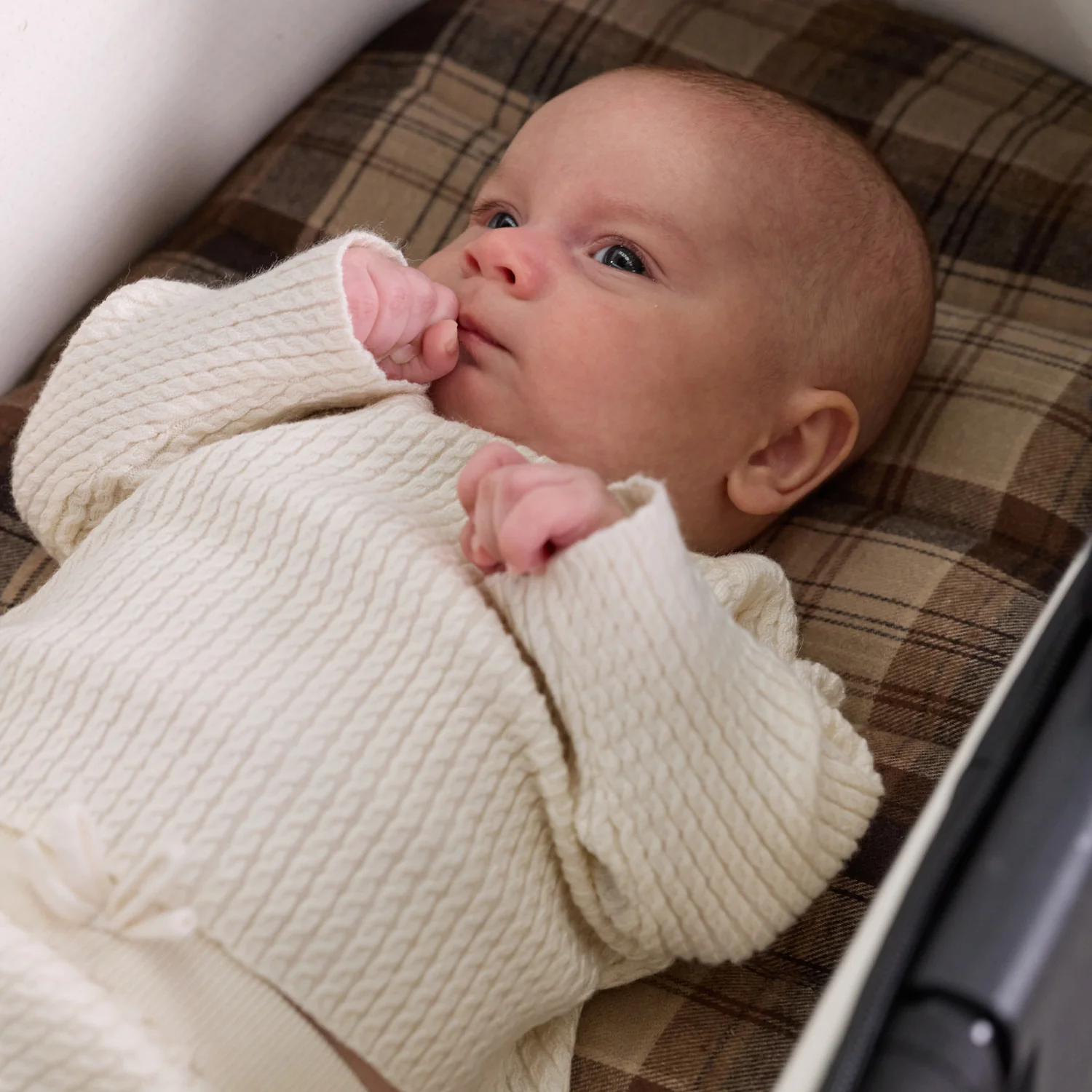 Chocolate Check Universal Bassinet Liner - Image 5