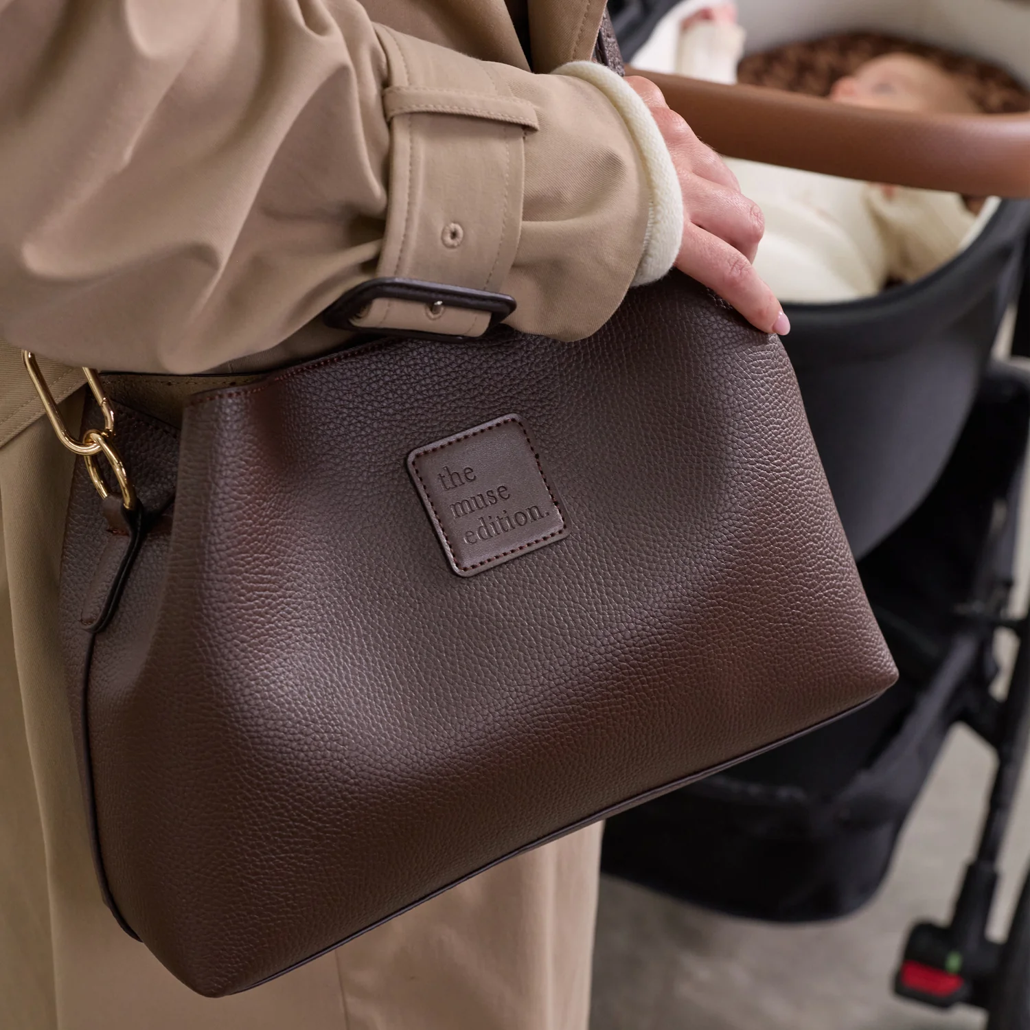 Cocoa Luxe Pram Caddy - Image 7