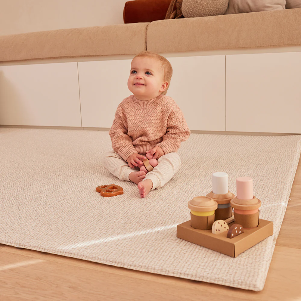 Large Foam Play Mat - Terrazzo/Weave - Image 3