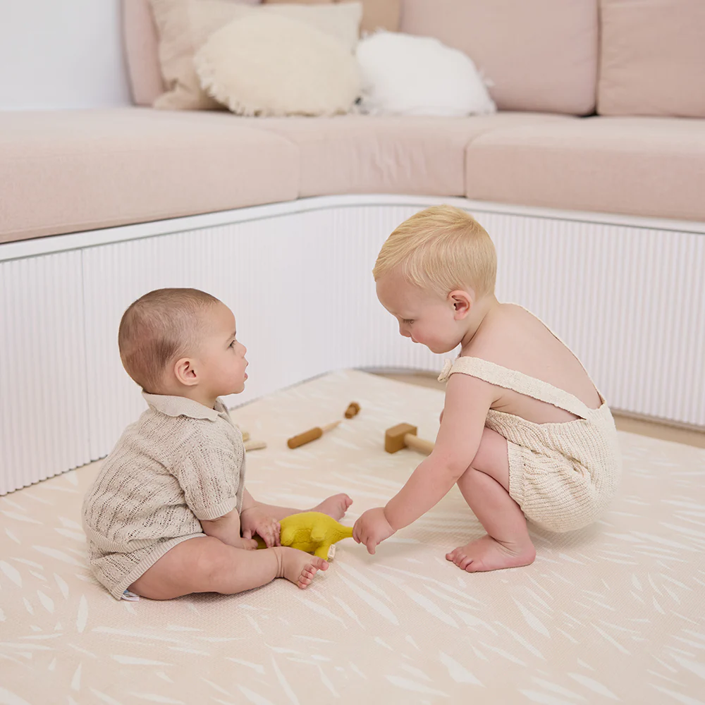 Large Foam Play Mat - Cocoa Stripe/Breeze - Image 3