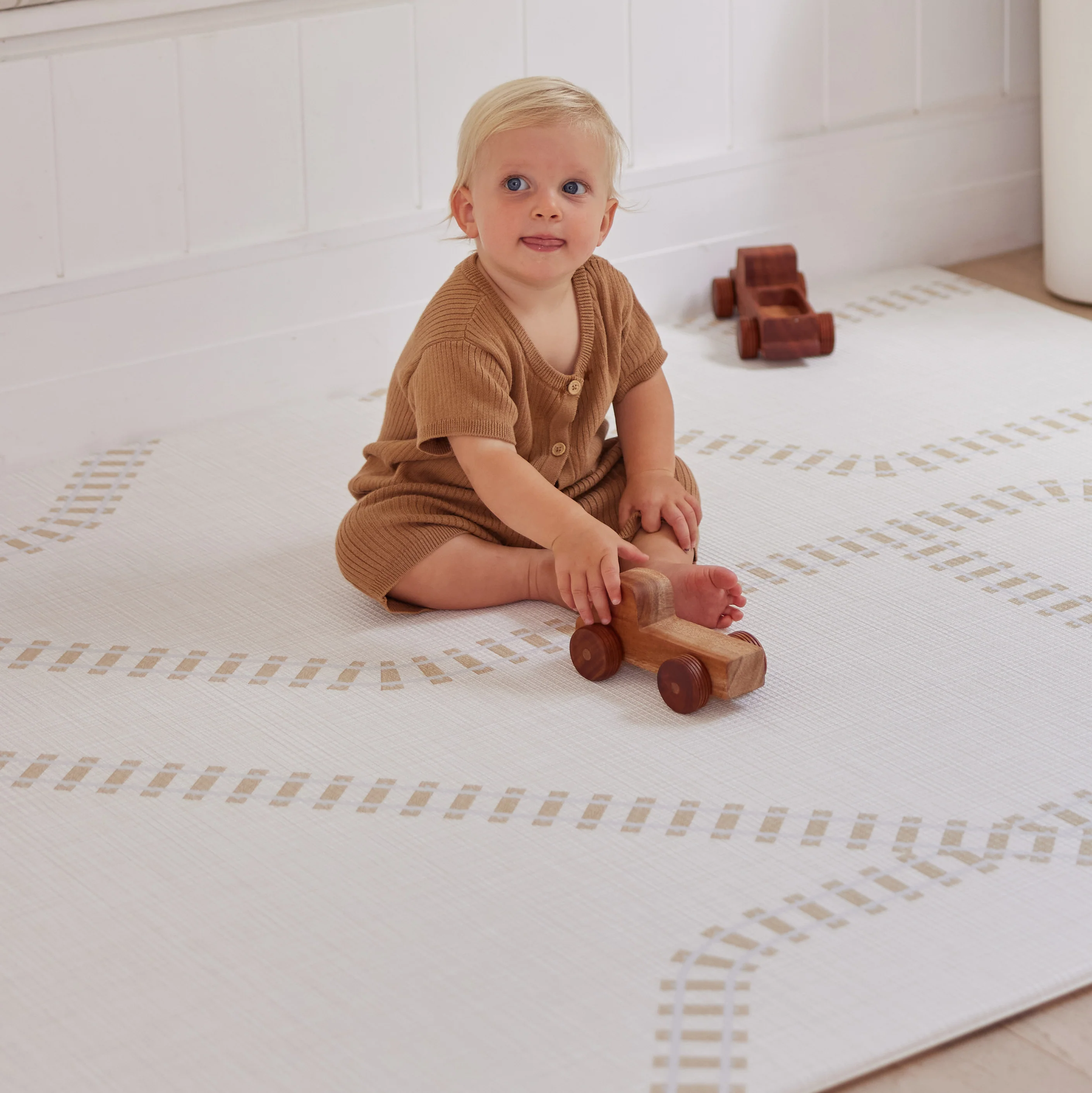 Large Foam Play Mat - Honey Border/Rail - Image 6