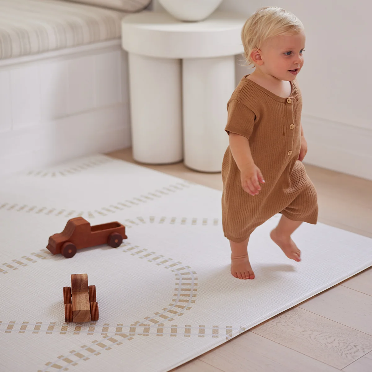Large Foam Play Mat - Honey Border/Rail - Image 8