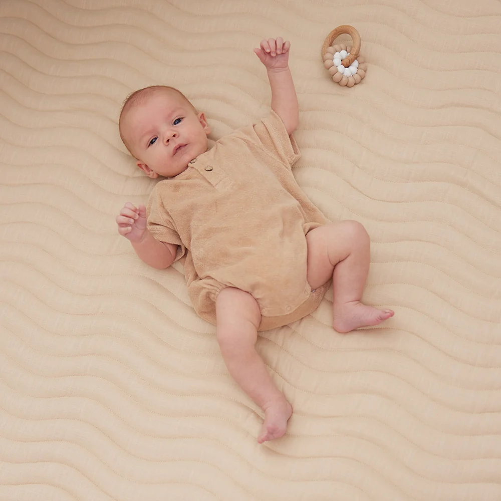 Natural Linen Baby Play Mat - Image 4
