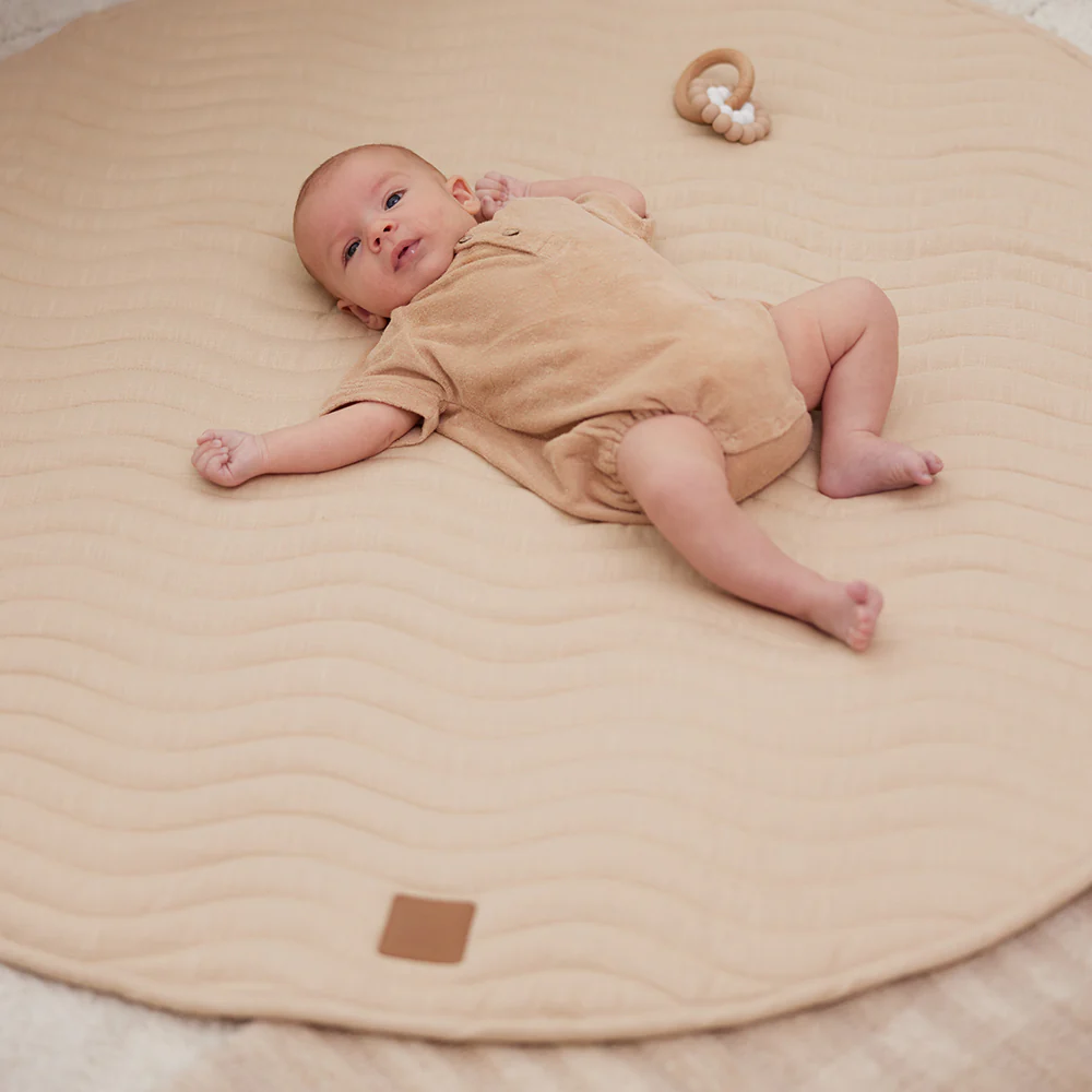 Natural Linen Baby Play Mat - Image 8