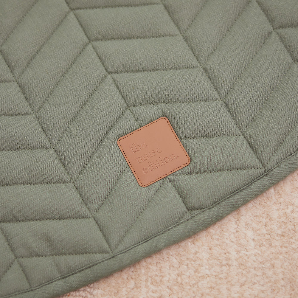 Sage Linen Baby Play Mat - Image 4