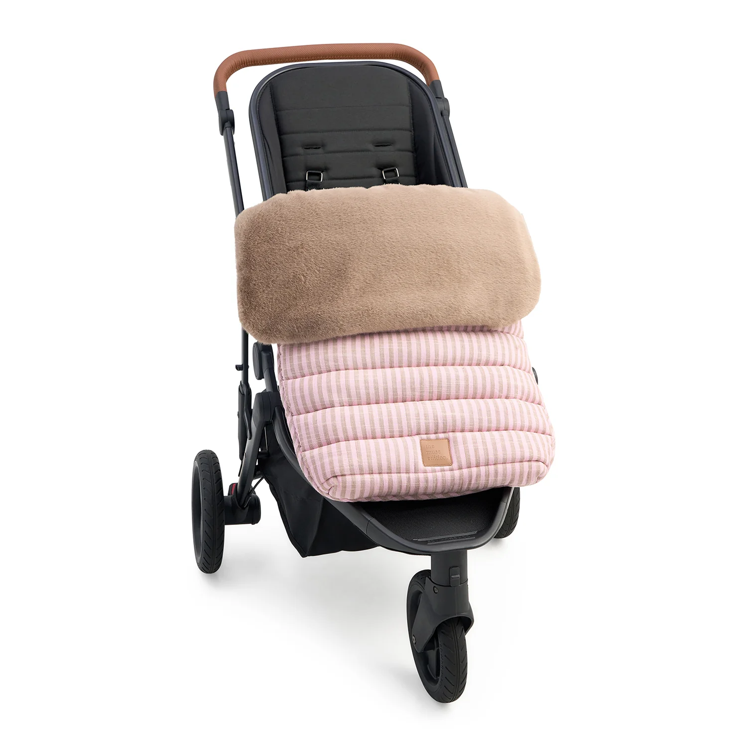 Mink Faux Fur Winter Pram Cosy Insert - Image 4