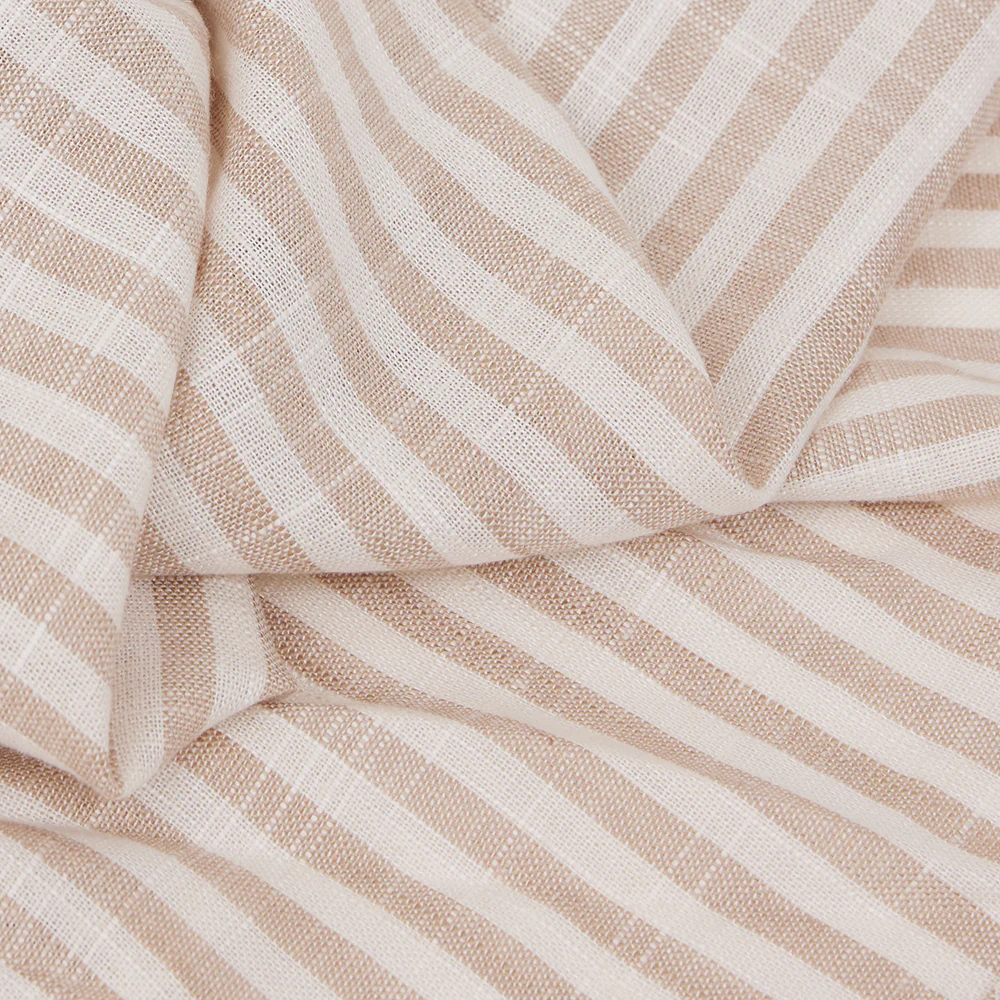 Natural Stripe Linen Baby Blanket - Image 4