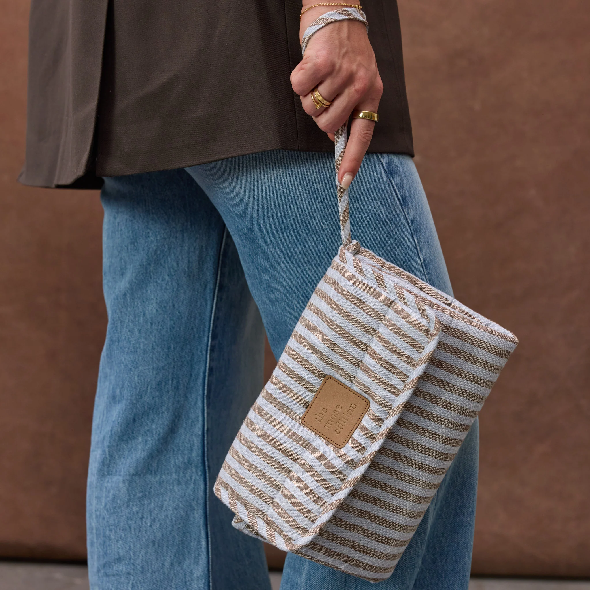 Sorano Stripe Linen Change Mat - Image 5